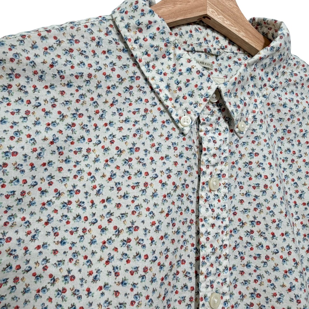 Denim & Supply Ralph Lauren Men's Floral Shirt Button Down Regular Fit Large L